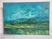 Παλιός πίνακας Τοπίο ζωγράφος Βένκο Πέτροφ