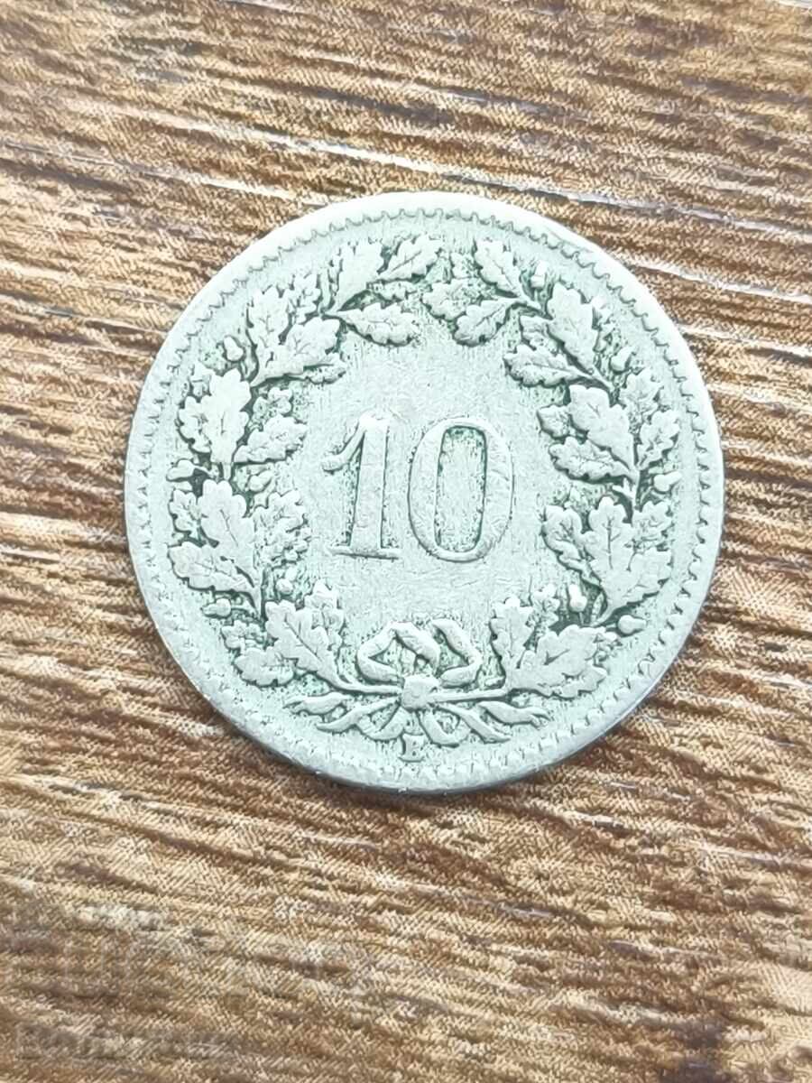 Auction 10 Rappen Switzerland 1907 Auction 10 Rappen Switzerland 1907