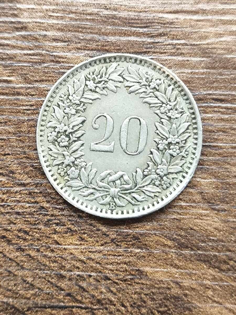 Δημοπρασία 20 ράπεν 1939 Ελβετία