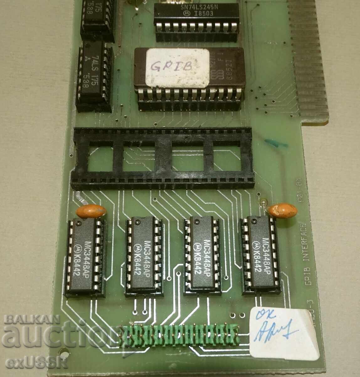 Karta ελέγχου GPIB επέκτασης για Pravets 82 με τιμή € 20.00 | 39.12 BGN Karta ελέγχου GPIB επέκτασης για Pravets 82 με τιμή € 20.00 | 39.12 BGN