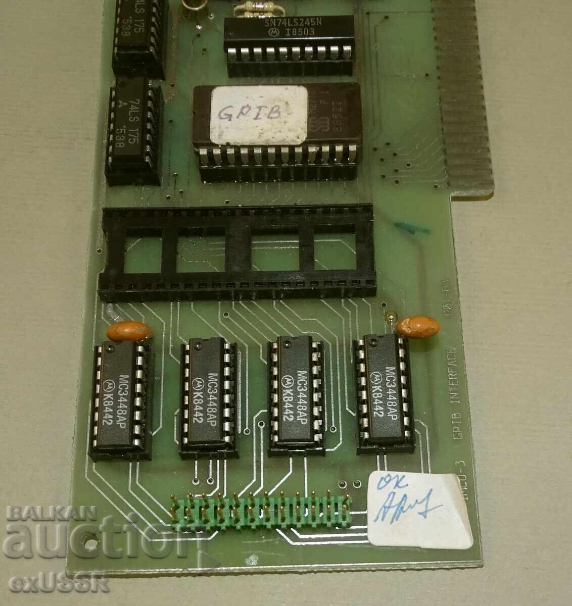 Δημοπρασία Karta ελέγχου GPIB επέκτασης για Pravets 82 Δημοπρασία Karta ελέγχου GPIB επέκτασης για Pravets 82