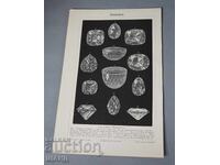 1900 Litografie tipuri de diamante