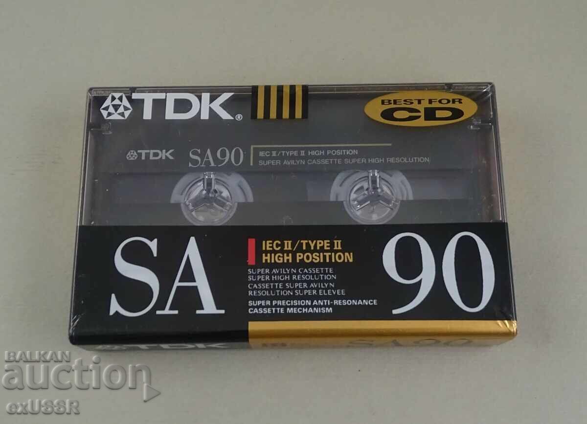 Audio cassette tape TDK TDK SA90, sealed Audio cassette tape TDK TDK SA90, sealed