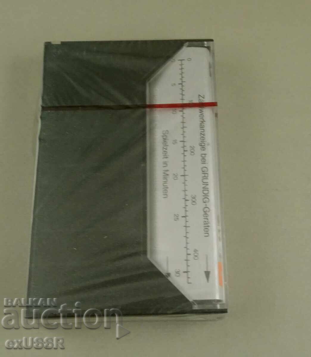 Κασέτα ήχου GRUNDIG C60 chrome, σφραγισμένη με τιμή € 15.00 | 29.34 BGN