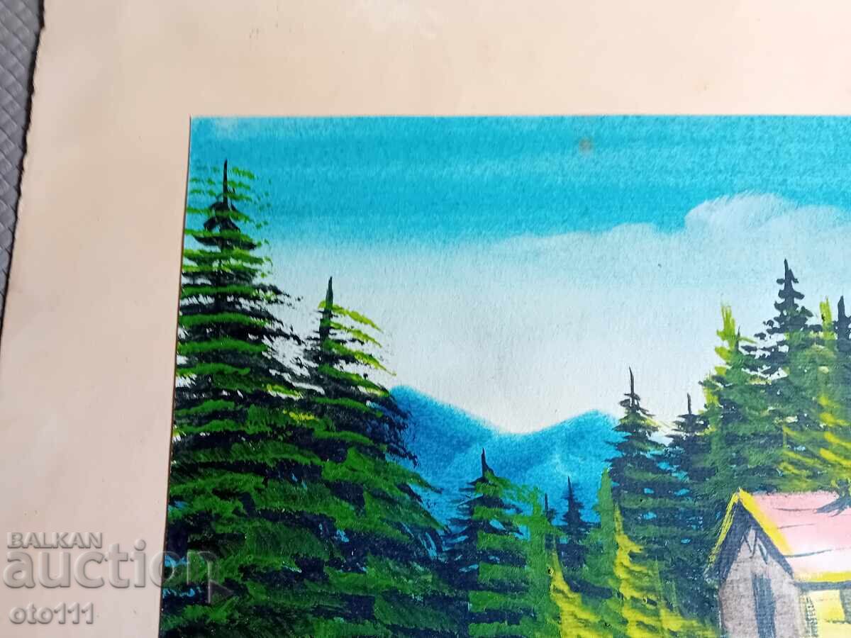 TABLOU VECHI ACVAREL IVAN BOTUŞAROV SEMNAT cu preț € 20.00 | 39.12 BGN