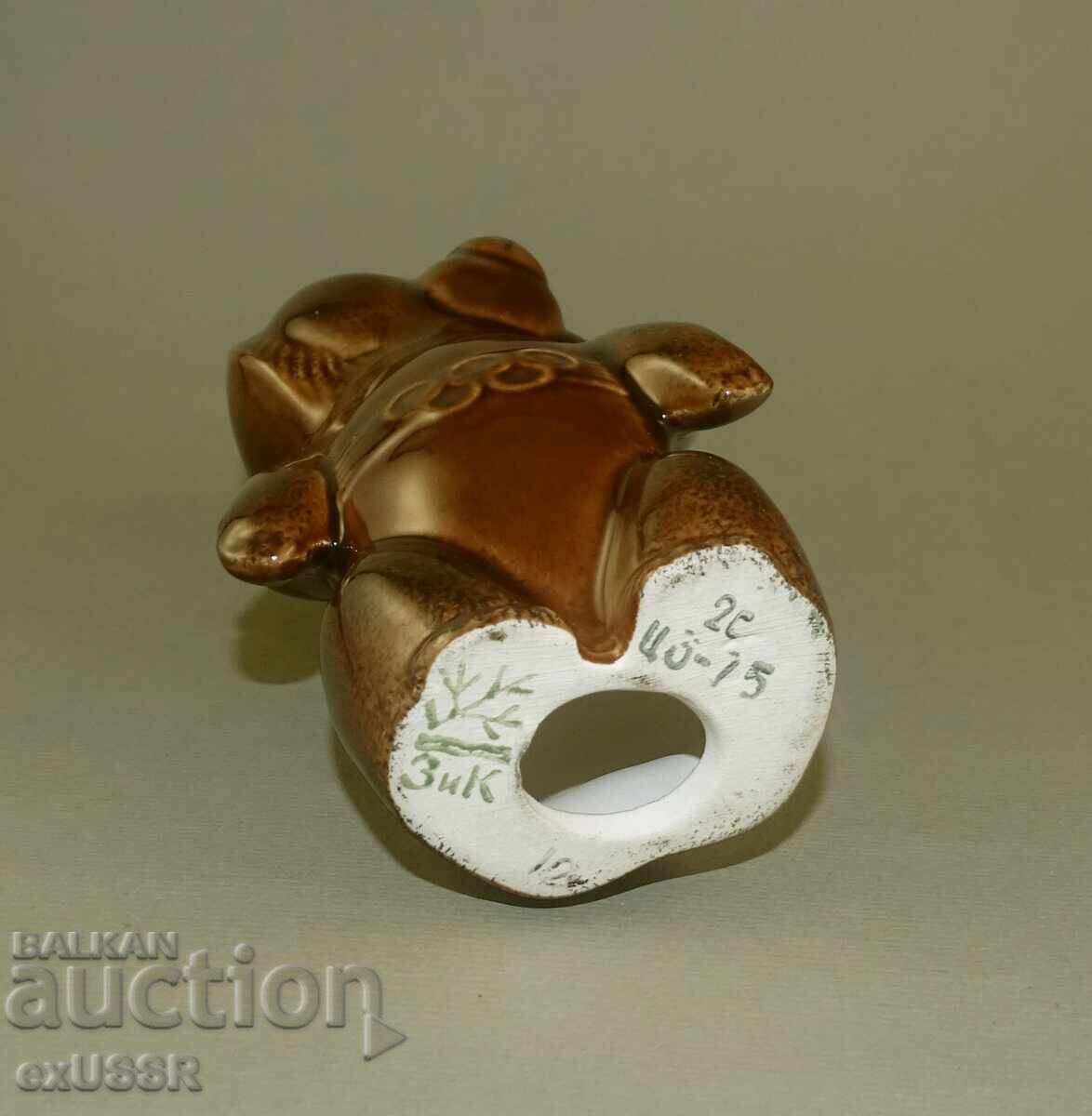 Ceramic porcelain bear Misha USSR - 6 Ceramic porcelain bear Misha USSR - 6