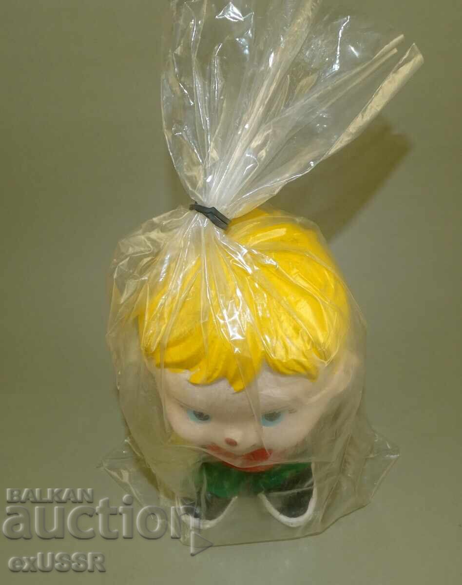 Παλιό σοσιαλιστικό λαστιχένιο παιχνίδι κούκλα καινούργιο με ετικέτα - Αγόρι Πεπίνο - 5