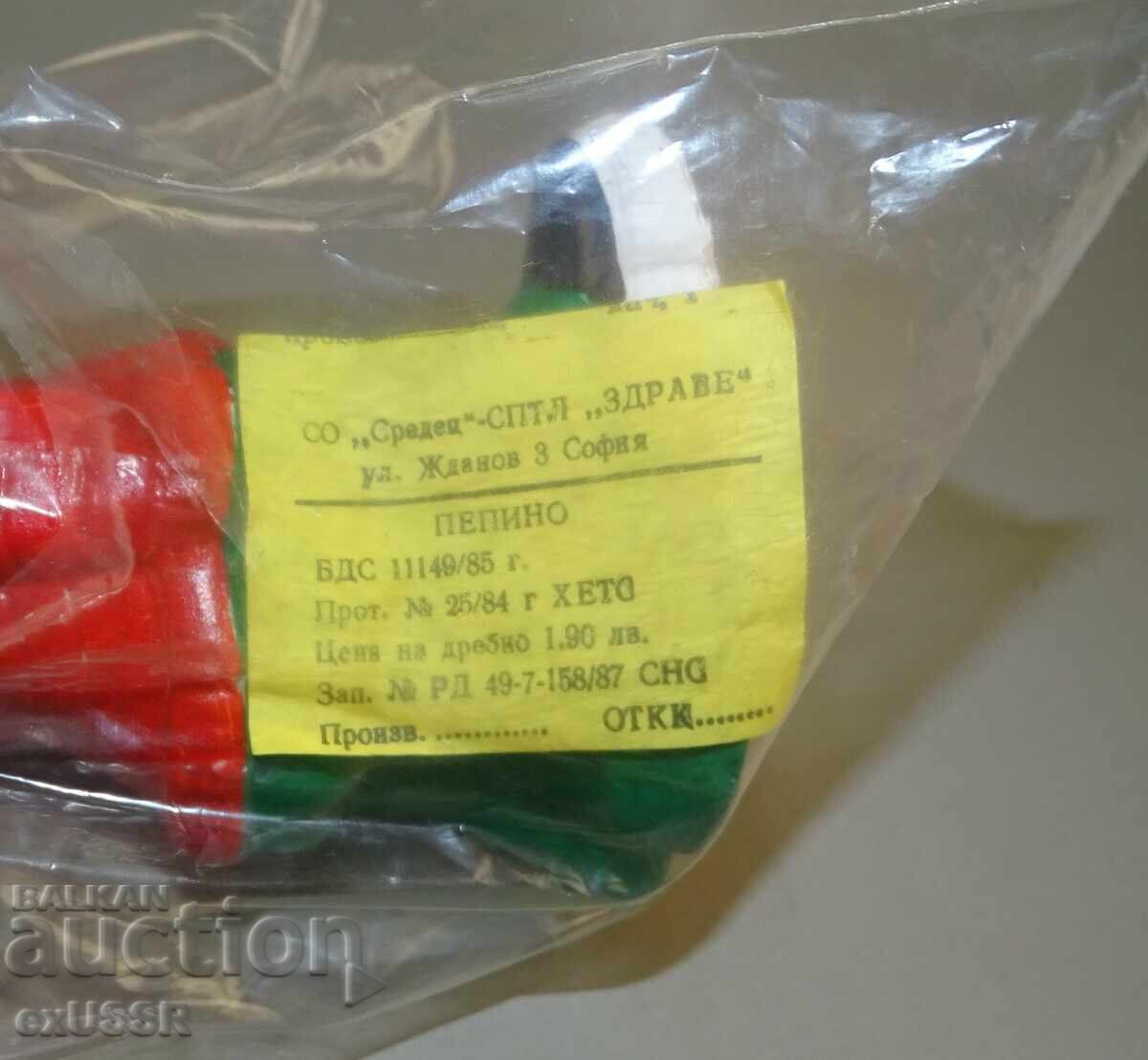 Παλιό σοσιαλιστικό λαστιχένιο παιχνίδι κούκλα καινούργιο με ετικέτα - Αγόρι Πεπίνο - 6