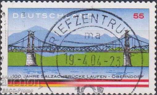 Stamped stamp Most Salzachbrücke 2003 from Germany