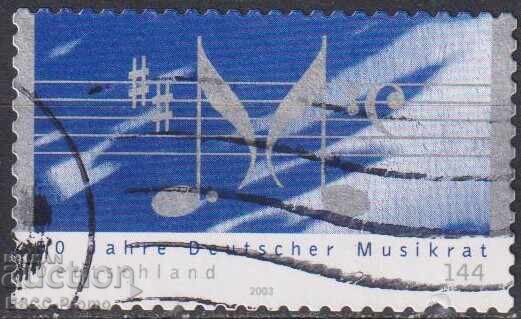 Stamped German Music Council stamp 2003 from Germany