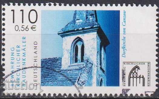 Клеймована марка Архитектура Църква в Канцов 2001 Германия Клеймована марка Архитектура Църква в Канцов 2001 Германия