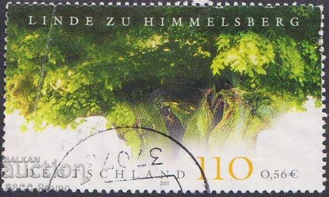 Timbrul marcat Flora Dărutul Teiului Himelsberg 2001 Germania