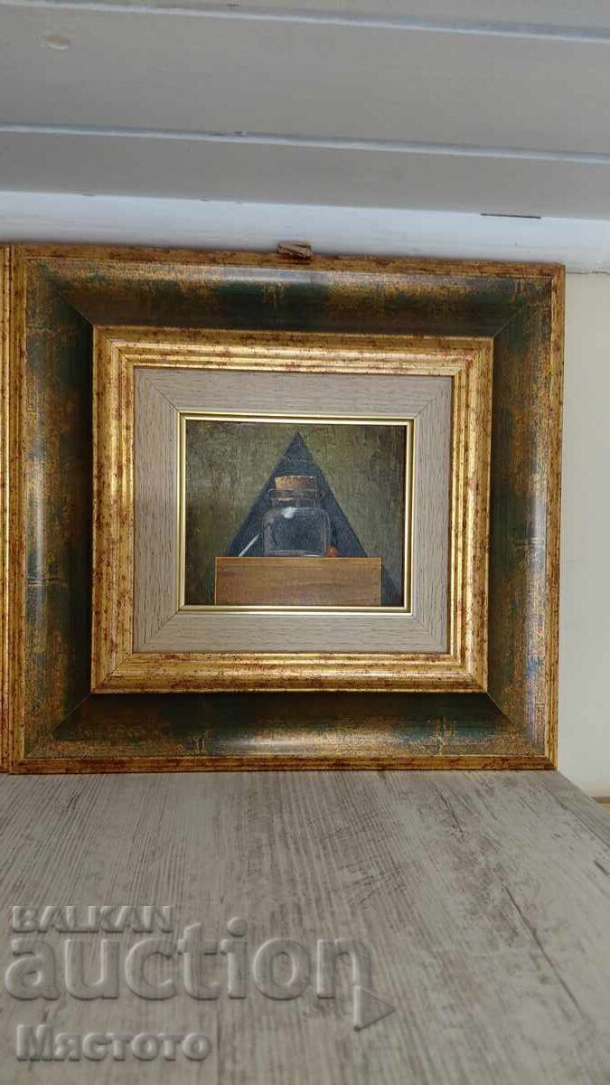 Delivery of Volodya Kenarev - Triptych Painting Pyramid 1, 2, 3 Oil