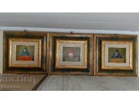 Volodia Kenarev - triptic piramidă 1,2,3 ulei