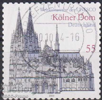 Stamped stamp Architecture Cathedral 2003 from Germany