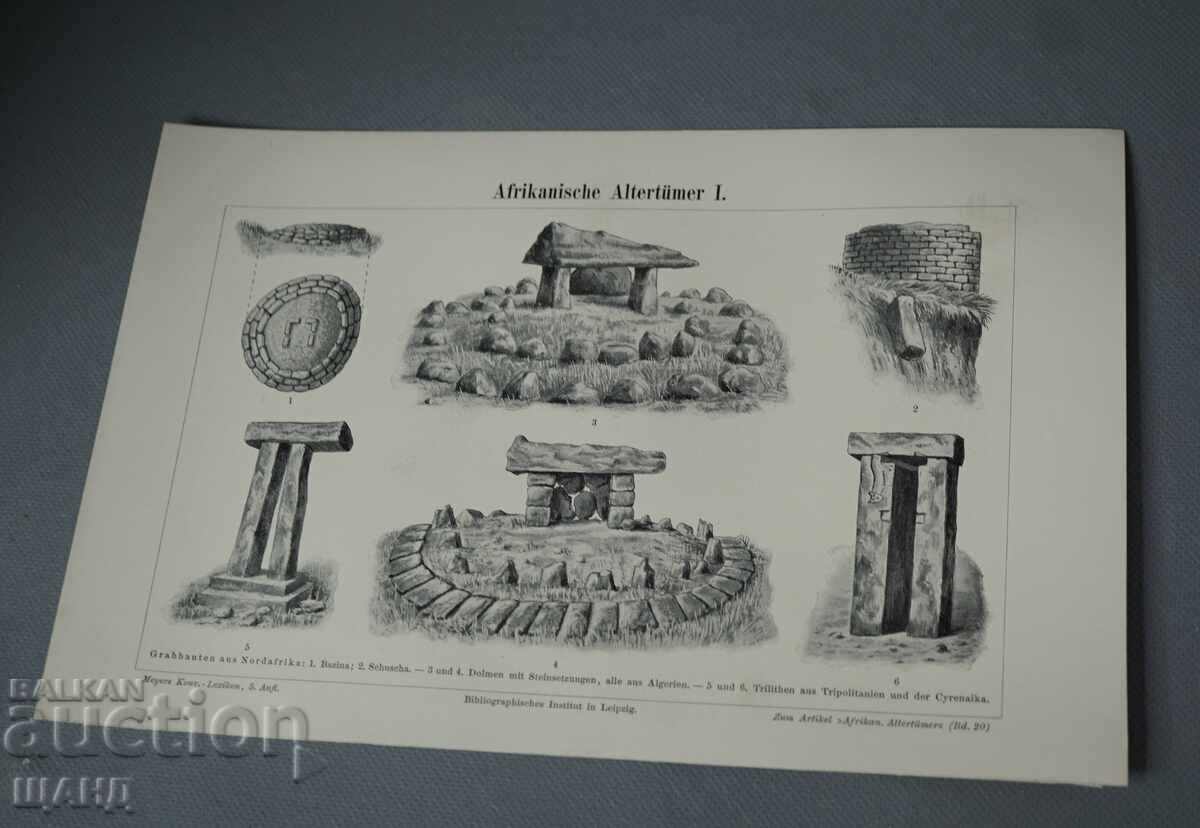 1900 Λιθογραφία Αφρικανικών Αντίκες με τιμή € 5.11 | 9.99 BGN