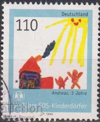 Timbrul filatelic SOS Satele Copiilor 1999 din Germania