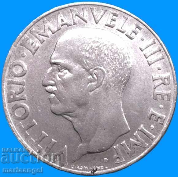 Παράδοση 1 Λίρα 1942 Ιταλία Βίκτωρ Εμμανουήλ Γ' Φασιστικός Αετός