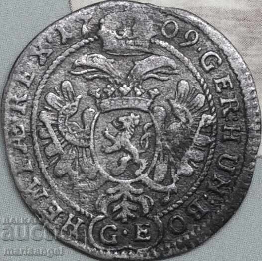 3 кройцера 1709 Австрия Йозеф I  Бохемия RDR - рядка с цена € 55.00 | 107.57 лв.