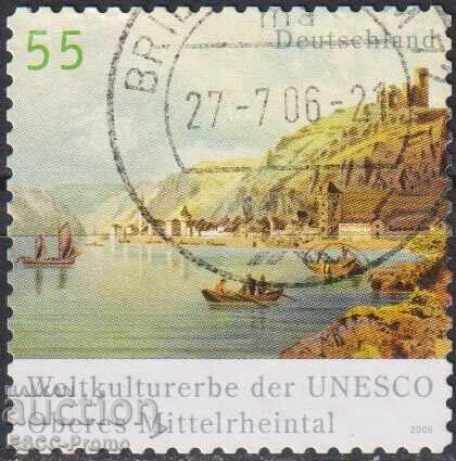 UNESCO Rhine Valley 2006 Stamped Stamp from Germany