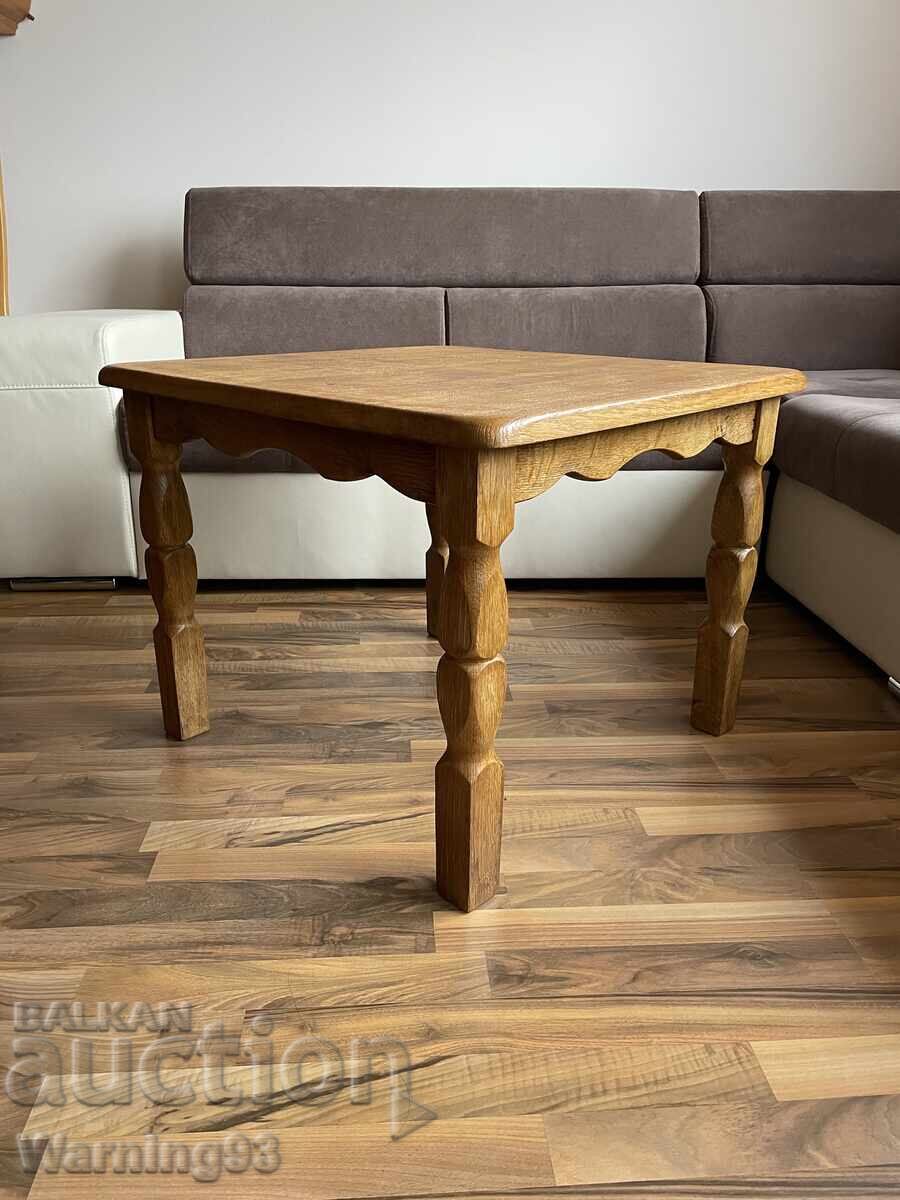 Delivery of Old wooden table made of solid wood - wood carving