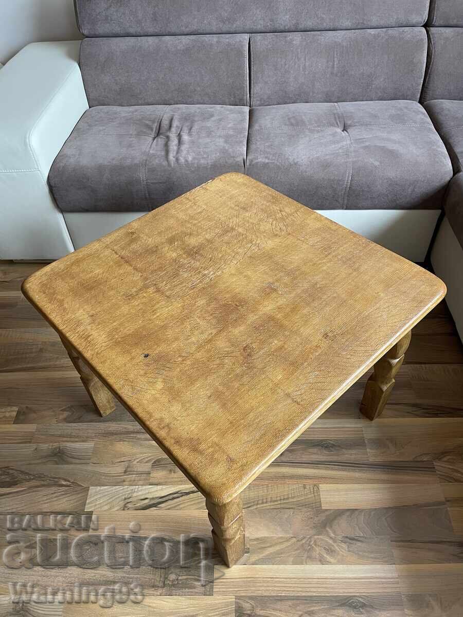 Old wooden table made of solid wood - wood carving - 5