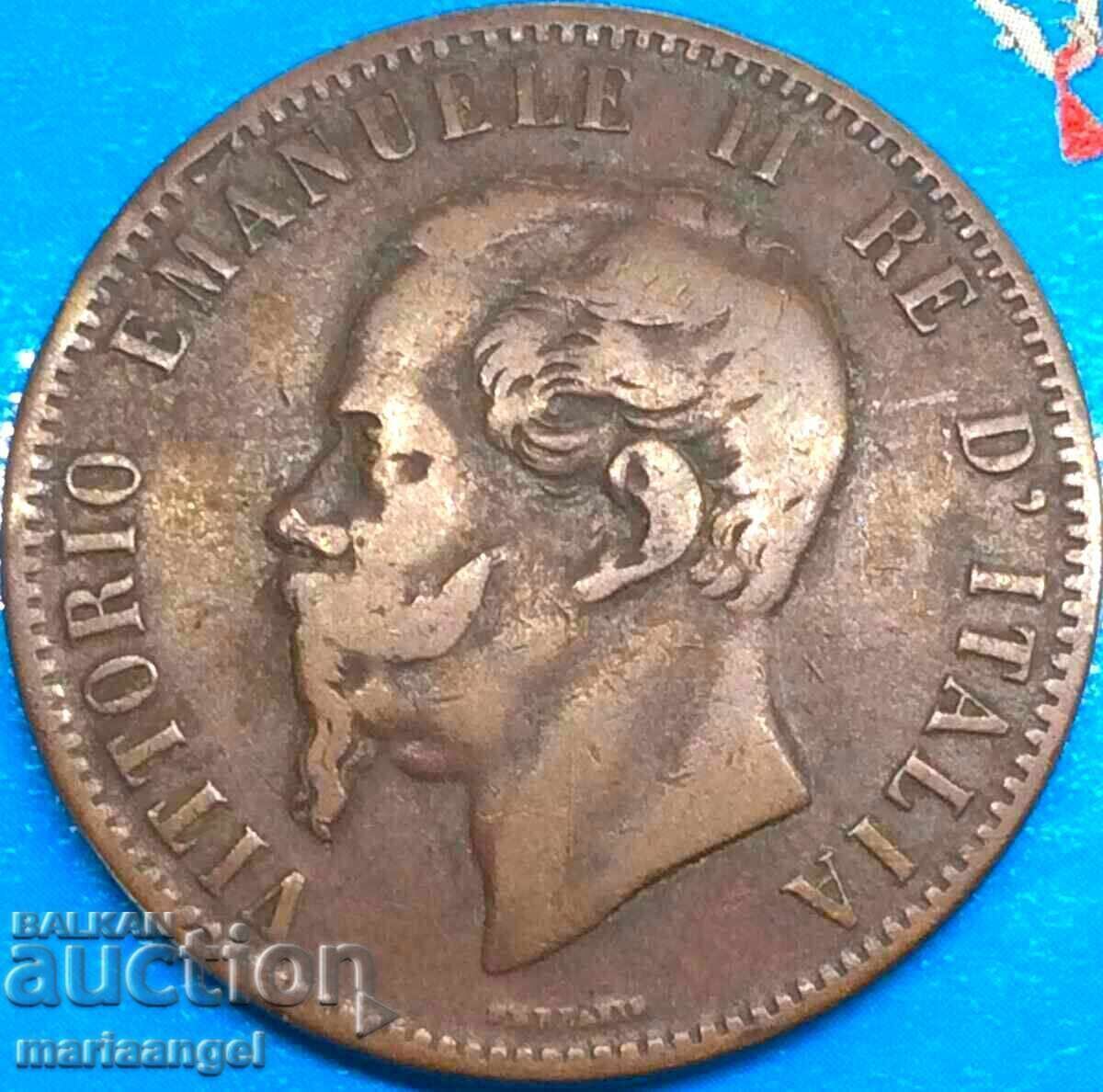 10 чентесими 1866 Италия ОМ бронз - RARE - 6