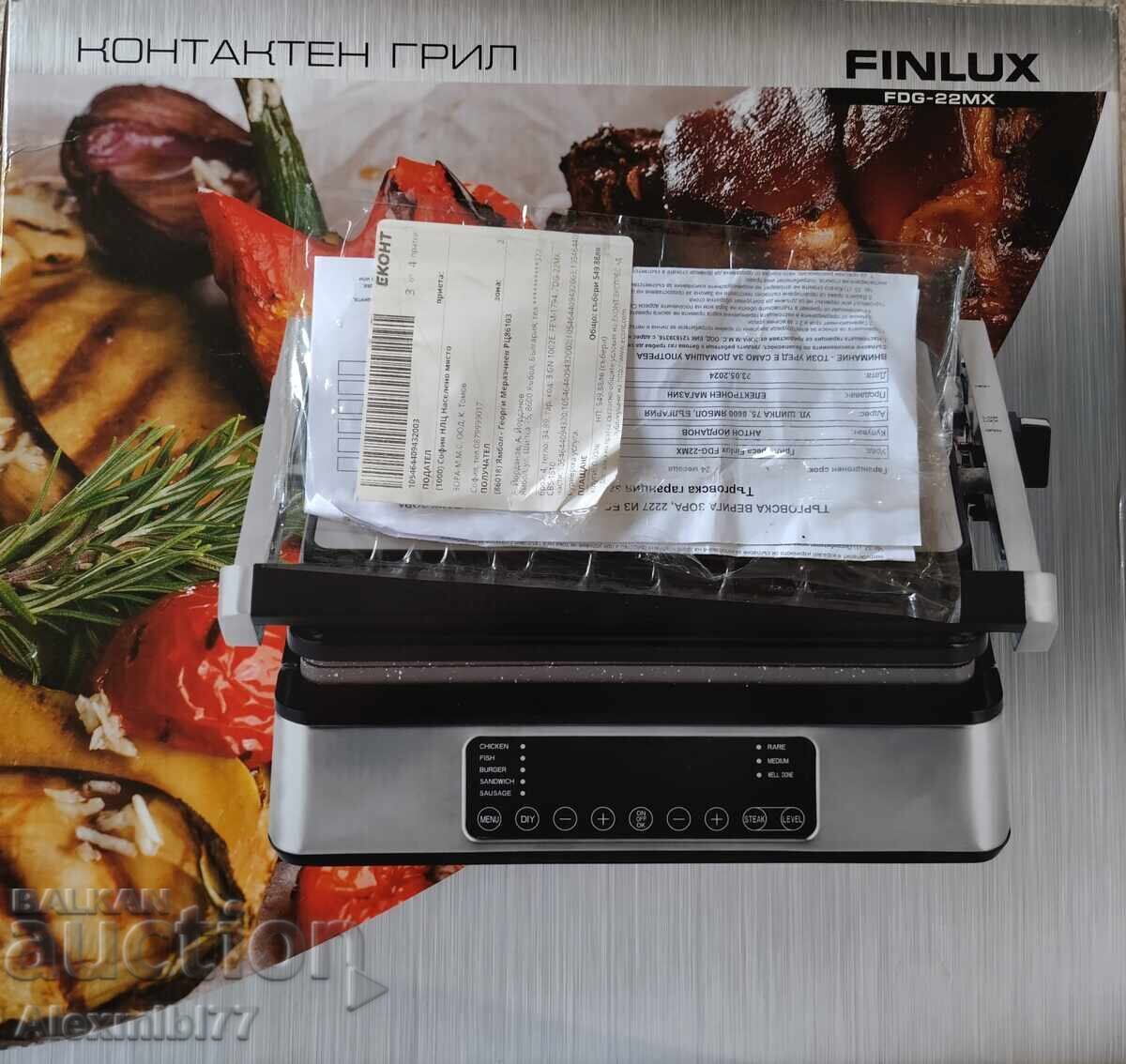 Finlux FDG-22MX Grill Press Finlux FDG-22MX Grill Press
