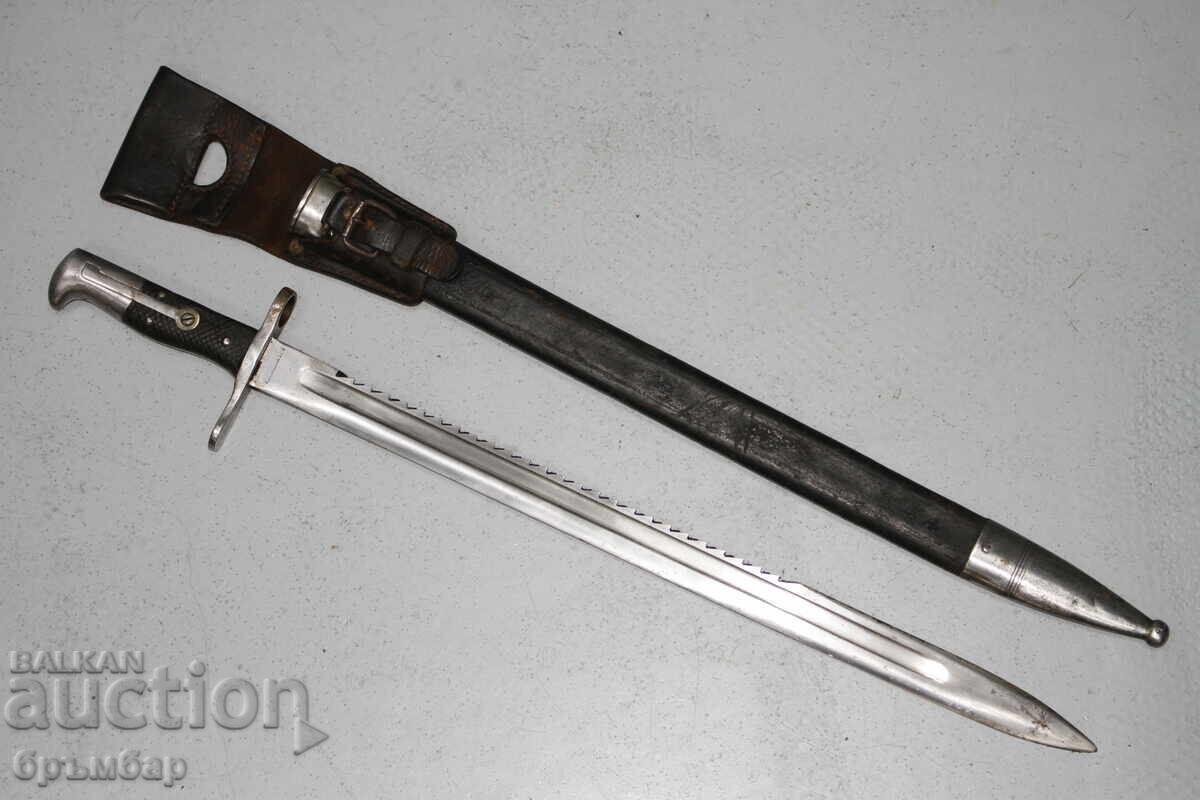 Sabie-baionetă elvețiană Vetterli cu ferăstrău M1881. Muzicală Sabie-baionetă elvețiană Vetterli cu ferăstrău M1881. Muzicală