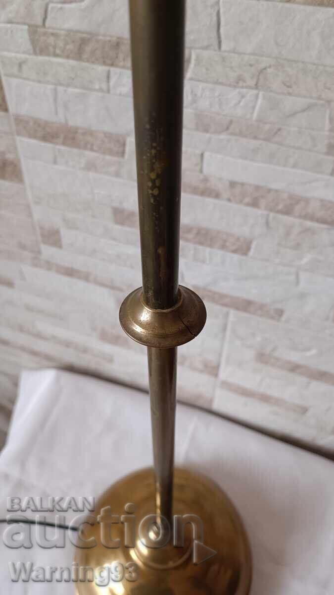 Delivery of Old brass lamp - floor lamp - German - Antique Delivery of Old brass lamp - floor lamp - German - Antique