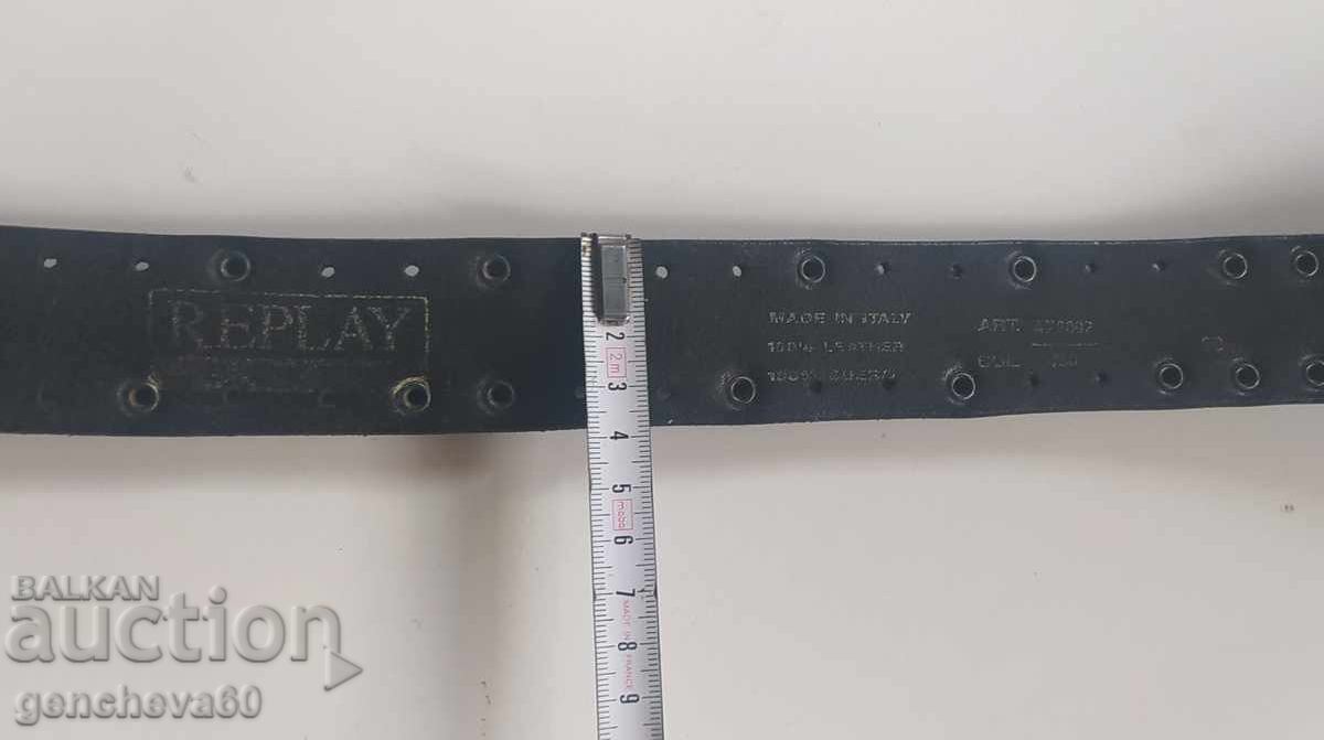 Delivery of Each REPLY vintage black belt, solid Delivery of Each REPLY vintage black belt, solid
