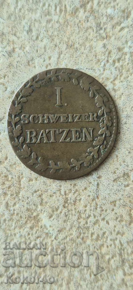 Швейцария 1807-1842 кантон Граубюнден с цена € 150.00 | 293.37 лв.