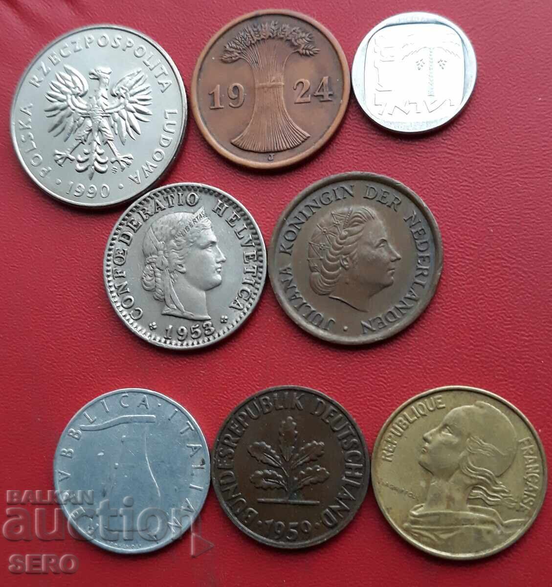 Смесен лот от 8 монети с цена € 0.50 | 0.98 лв.