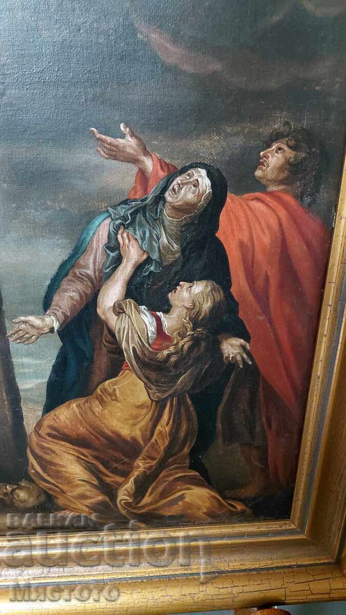 Licitație Pictură școală flamandă, ulei pe pânză