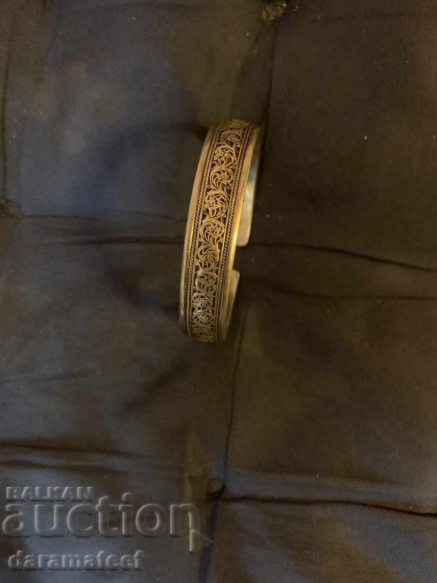 Brățară veche, masivă, din argint