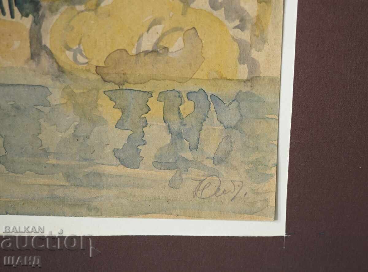 Δημοπρασία Παλιά αριστοτεχνική ζωγραφιά, ακουαρέλα, ορεινό τοπίο Δημοπρασία Παλιά αριστοτεχνική ζωγραφιά, ακουαρέλα, ορεινό τοπίο
