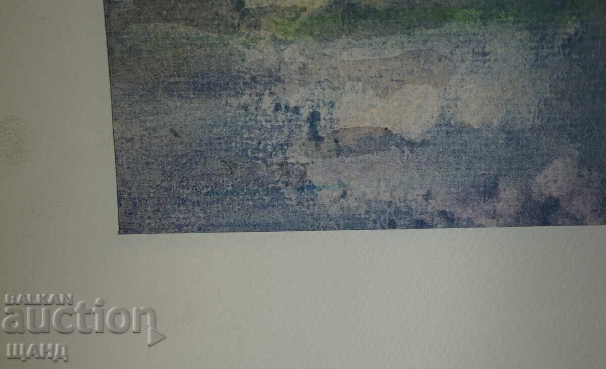 Δημοπρασία Παλιά Μαεστρική ζωγραφιά εικόνα ακουαρέλα τοπίο