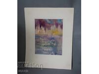 Παλιά Μαεστρική ζωγραφιά εικόνα ακουαρέλα τοπίο