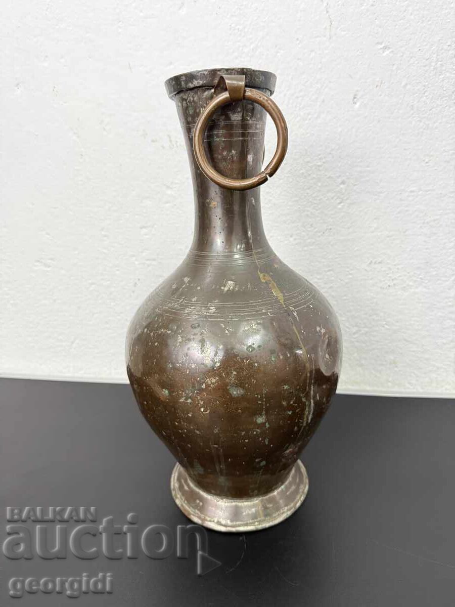 Доставка на Ръчно кован меден съд / саксия. №7799 Доставка на Ръчно кован меден съд / саксия. №7799