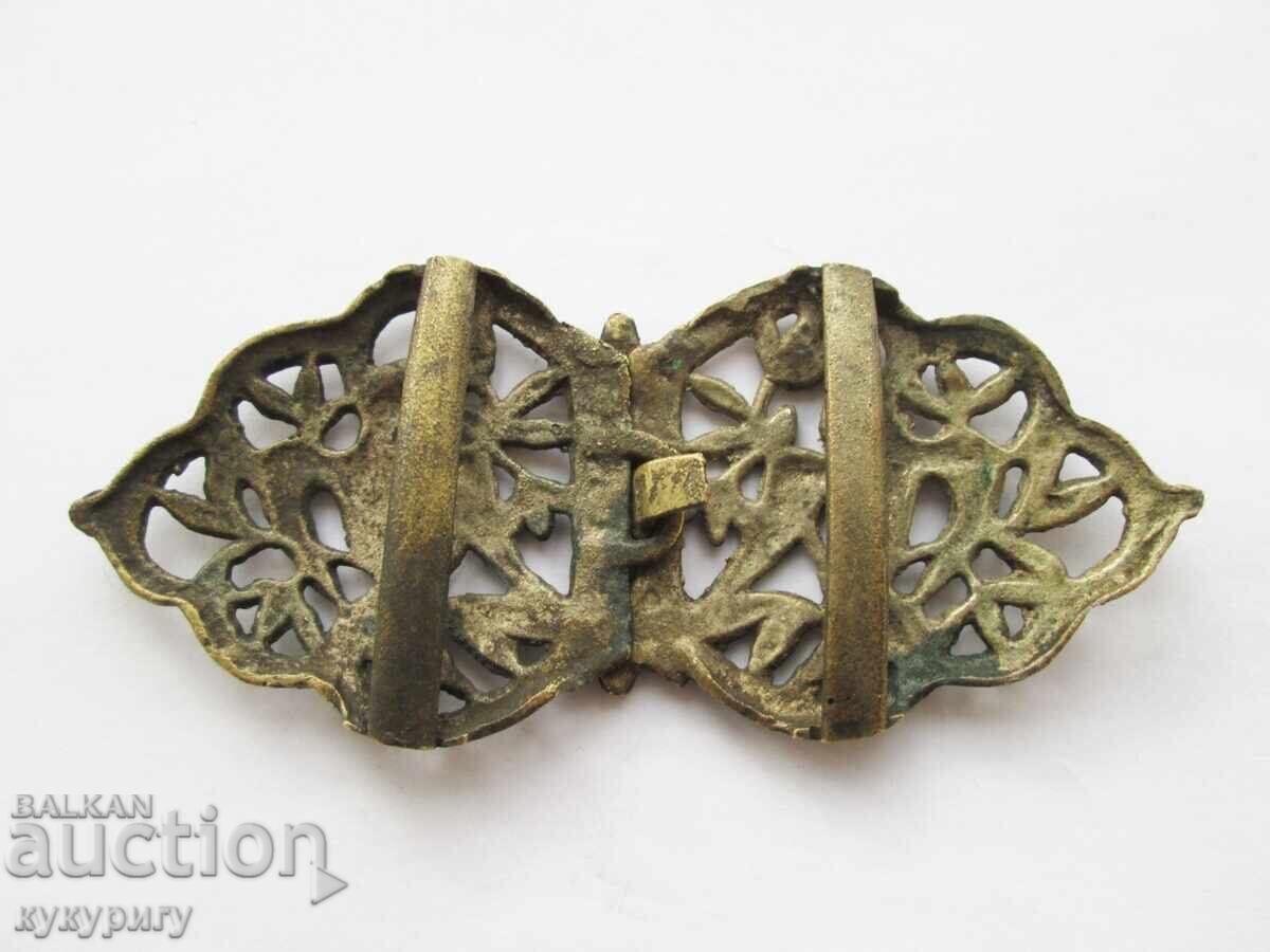 Автентична стара ажурна пафта пафти за колан народна носия - 5