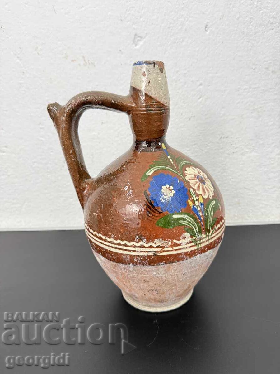 Αυθεντική ζωγραφισμένη στάμνα / πήλινο δοχείο / κροντήρι. Νο. 7801 - 6 Αυθεντική ζωγραφισμένη στάμνα / πήλινο δοχείο / κροντήρι. Νο. 7801 - 6