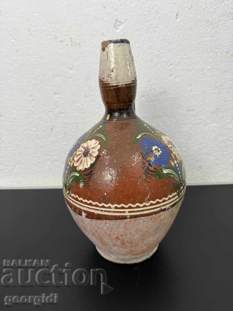 Αυθεντική ζωγραφισμένη στάμνα / πήλινο δοχείο / κροντήρι. Νο. 7801 - 7 Αυθεντική ζωγραφισμένη στάμνα / πήλινο δοχείο / κροντήρι. Νο. 7801 - 7