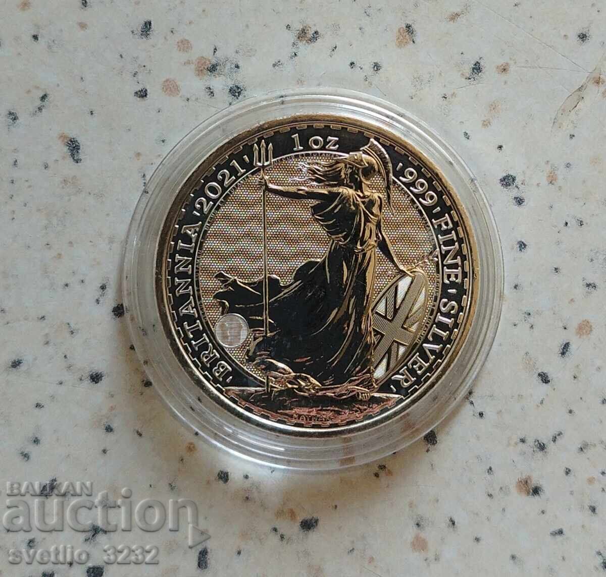 Silver 1 OZ 2021 Βρετανία Silver 1 OZ 2021 Βρετανία