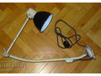 Стара немска работна лампа с рамена, емайл ,1930те