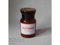 Old Glass Apothecary Bottle Jar Pharmacy SALIPYRINUM