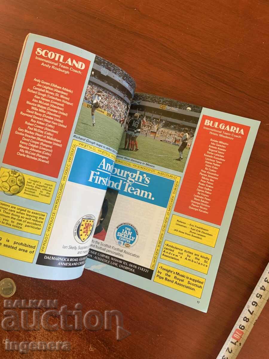 Delivery of SPORTS FOOTBALL PROGRAM FROM SEPTEMBER 10, 1986