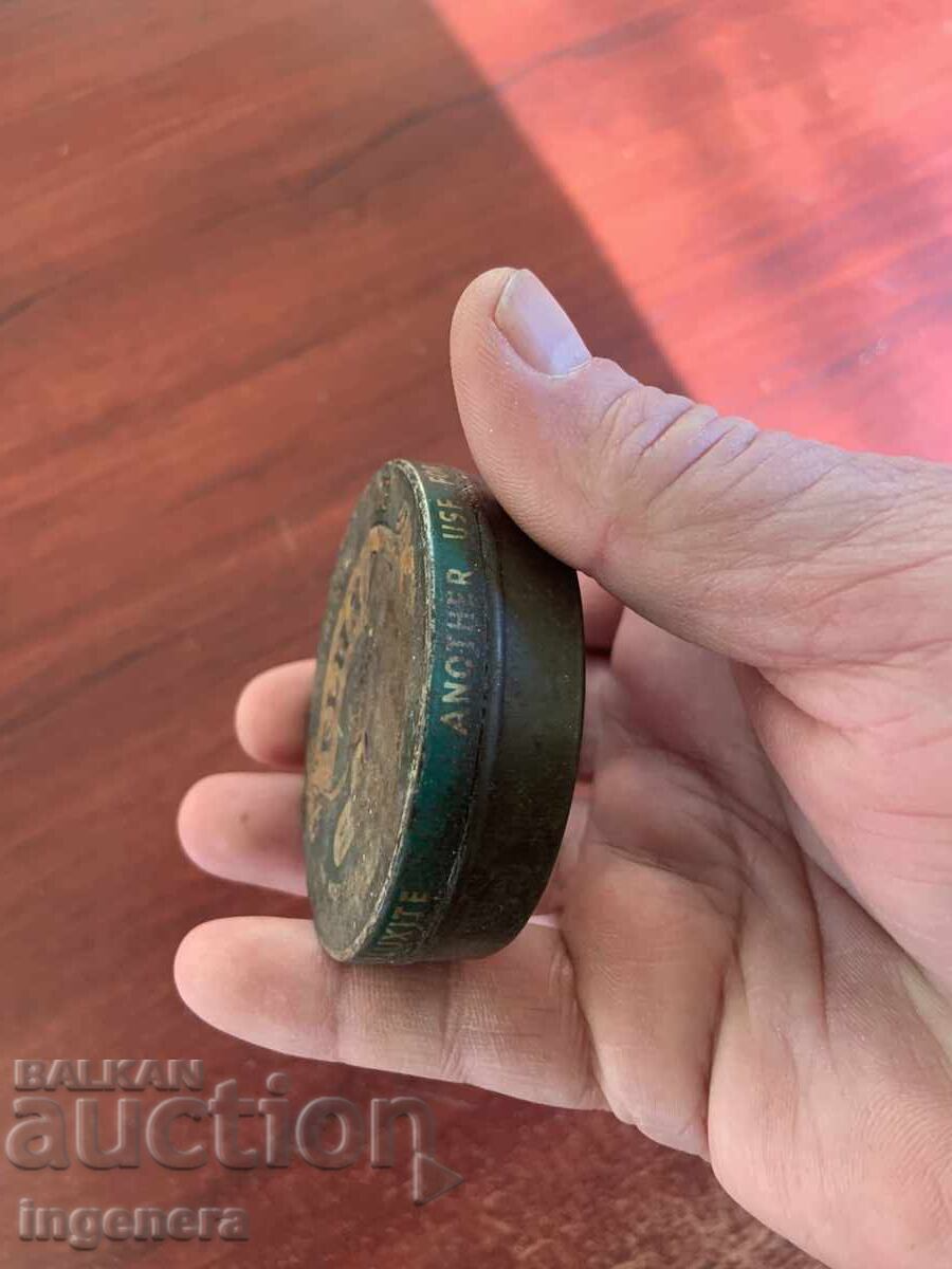 СТАРА МАРКОВА МЕТАЛНА КУТИЯ С ФЛЮС ПАСТА ЗА ЗАПОЯВАНЕ РЕТРО - 6