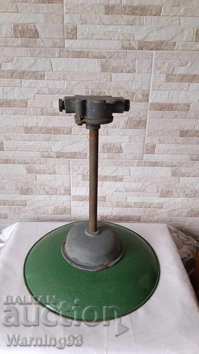 Old enameled industrial lamp - Svetlina factory