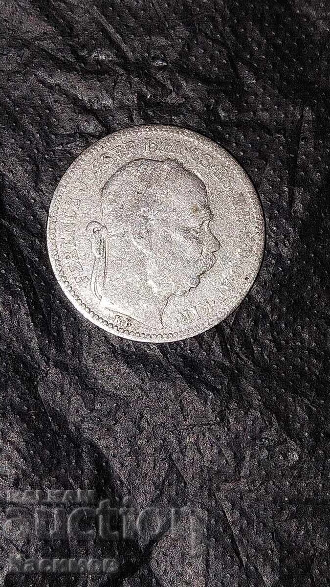 Livrarea Monedă veche de argint din Austria 1 Coroană 1895