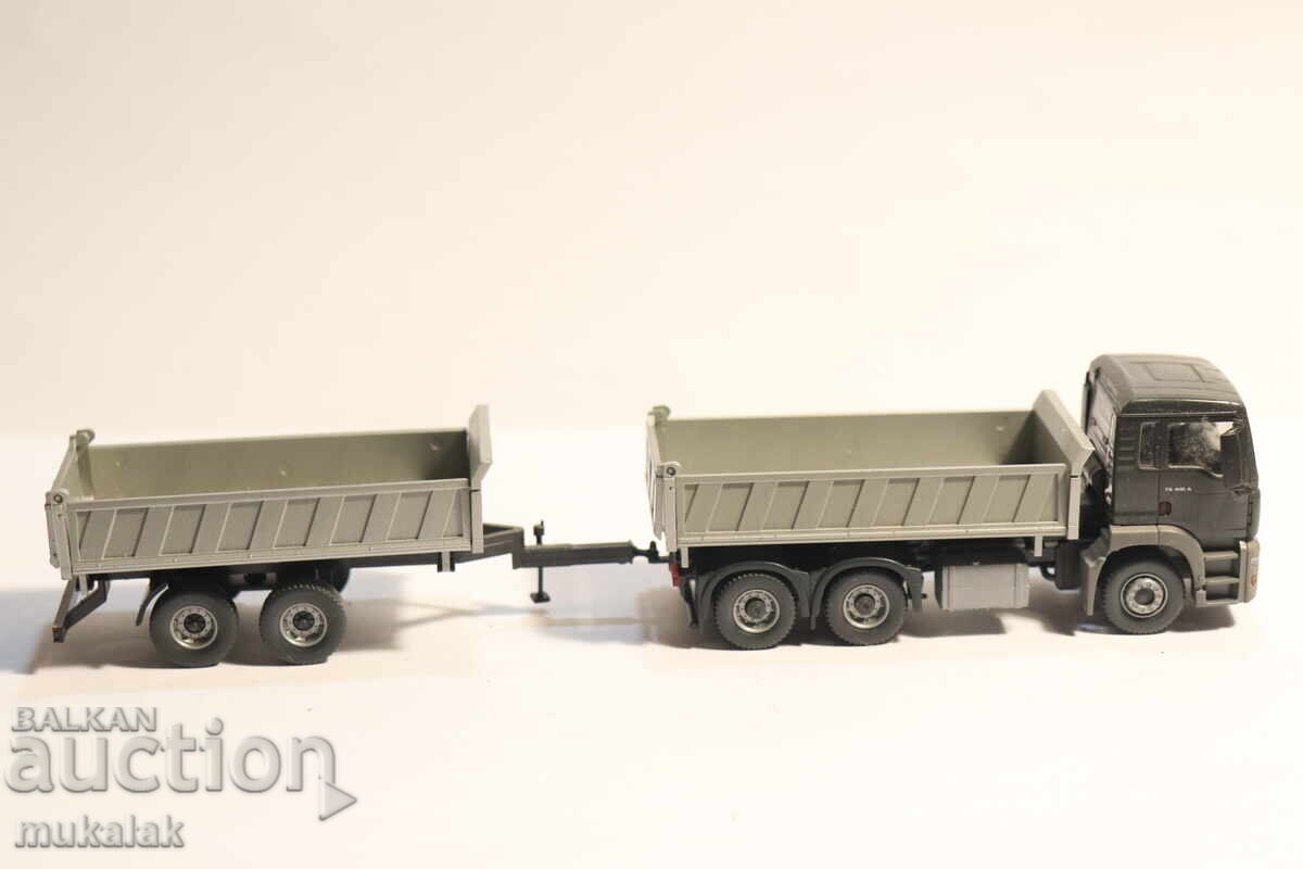 Wiking H0 1/87 MAN Dump Truck Gondola Truck Model - 5